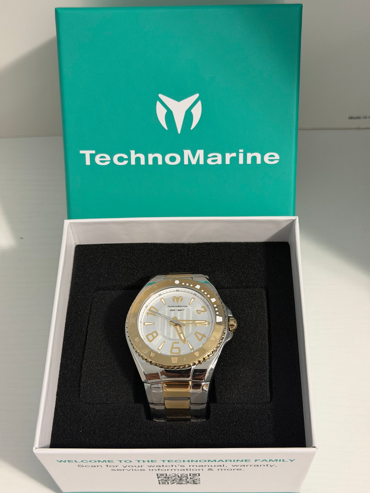 Reloj TechnoMarine Lusso Mare Hombre 44mm Oro y Plata – Nuevo Original (Men's Watch)
