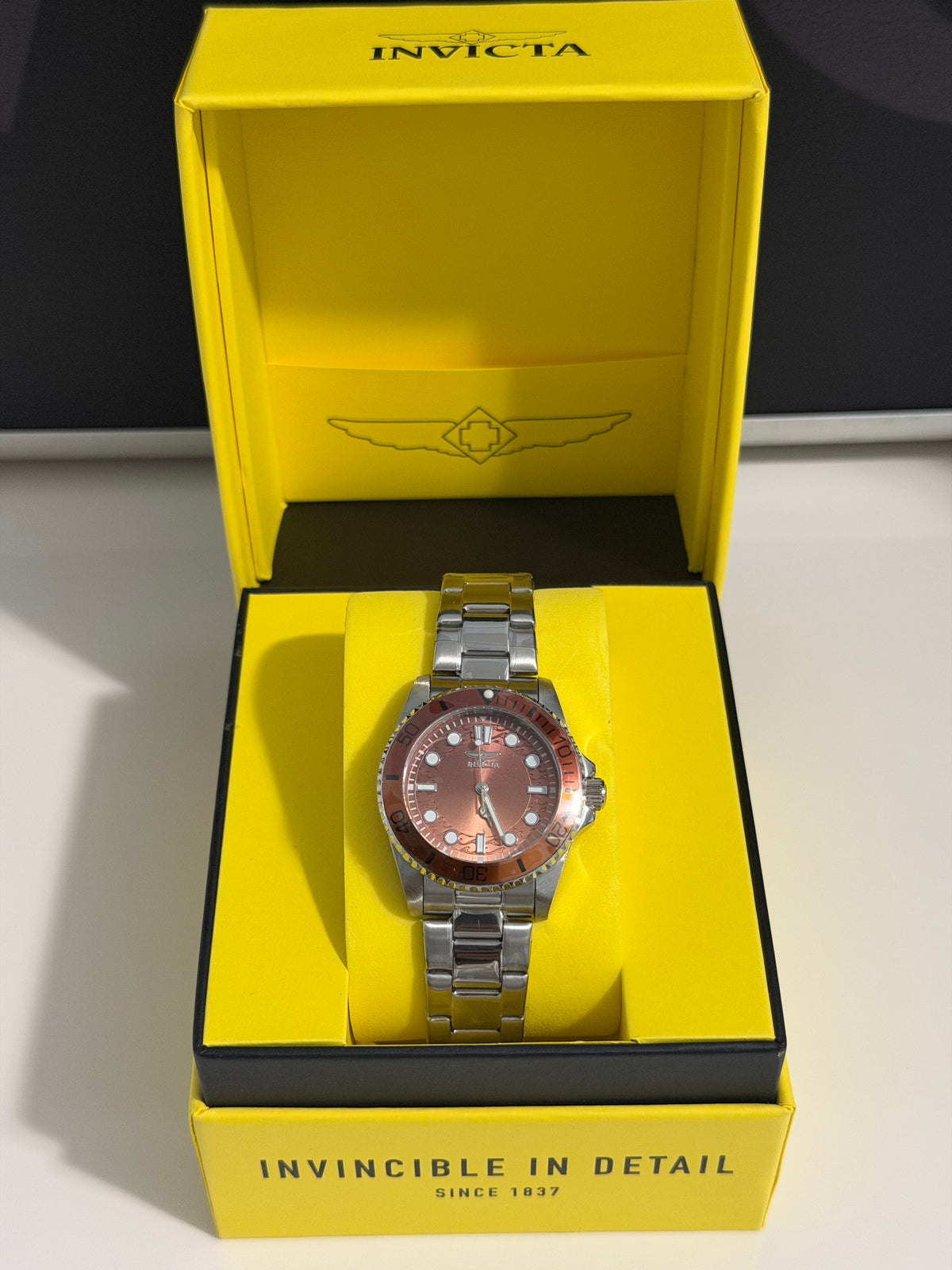 Reloj Invicta Pro Diver Lady Mujer 34mm Marrón Degradado – Nuevo Original (Women's Watch)