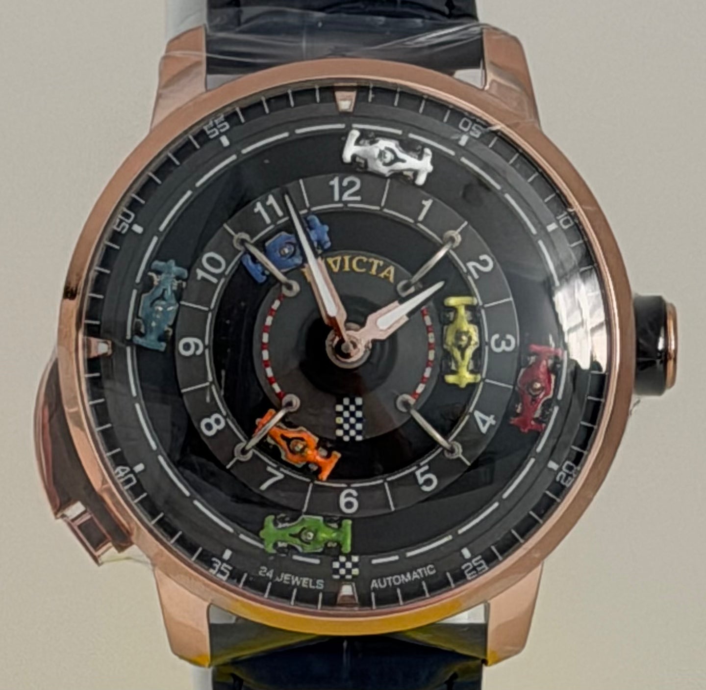 Invicta Racing Automatic Men's Watch - 46mm. Navy Blue with Interchangeable Strap