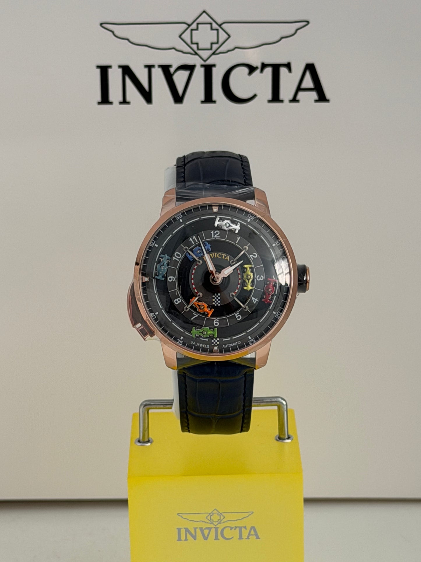 Invicta Racing Automatic Men's Watch - 46mm. Navy Blue with Interchangeable Strap